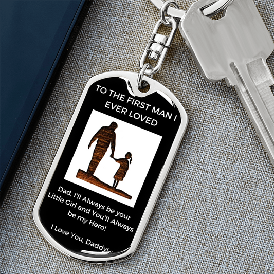 First Man/Dad Keychain