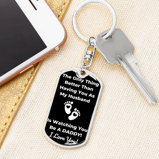 Husband/Daddy Keychain