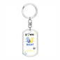 Down Right Perfect Keychain