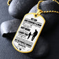 To My Son - Dog Tag Necklace