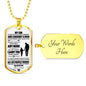 To My Son - Dog Tag Necklace