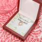 Flower Girl Proposal Heart Necklace