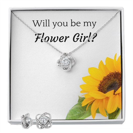 Flower Girl Proposal Love Knot Set