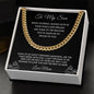 To My Son - Cuban Link Chain
