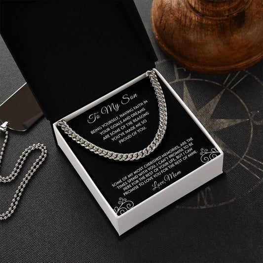 To My Son - Cuban Link Chain