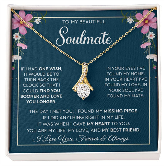 To My Beautiful Soulmate - Alluring Beauty Necklace