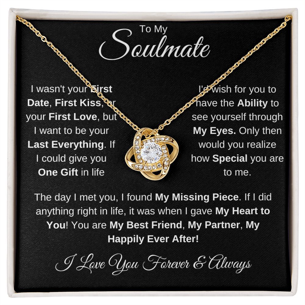 To My Soulmate Love Knot