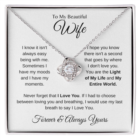 Beautiful Wife - Love Knot Necklace