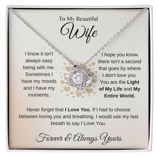 Beautiful Wife - Love Knot Necklace