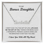Bonus Daughter - Name Necklace