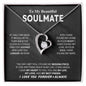 To My Beautiful Soulmate - Forever Love Necklace
