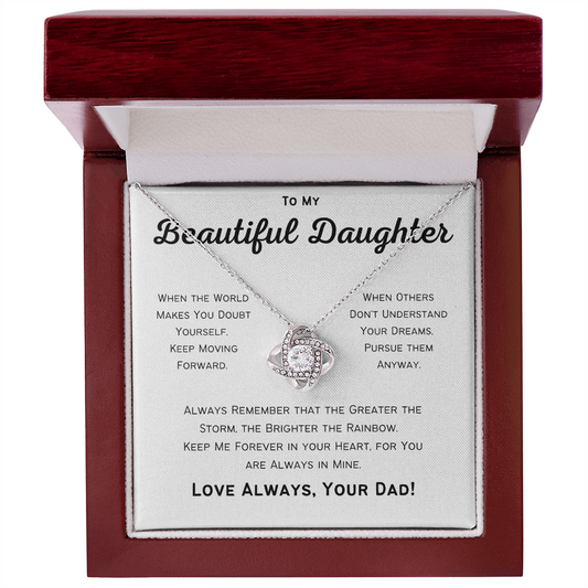 Beautiful Daughter Love Knot