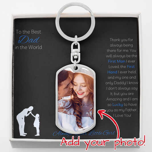To the Best Dad in the World Key Chain