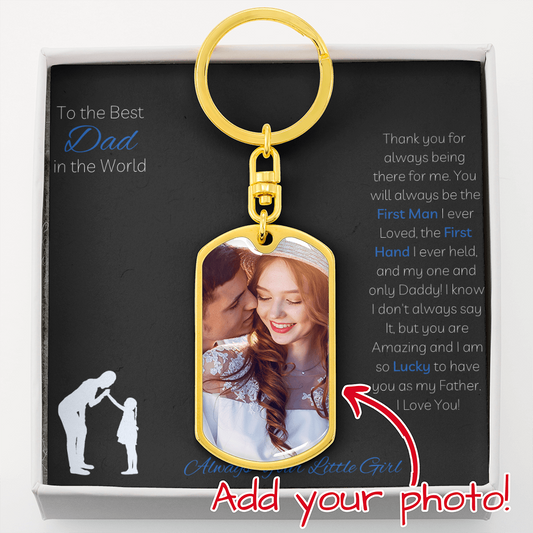 To the Best Dad in the World Key Chain