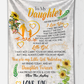 To My Daughter - You Are My Little Girl Plush Fleece Blanket - 50x60