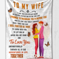 To My Wife - I Promise Plush Fleece Blanket - 50x60