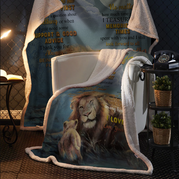 To My Great Dad Plush Fleece Blanket - 50x60