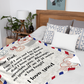 Dear Dad - I Love You Plush Fleece Blanket - 50x60