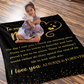 To My Man - The Day I Met You Plush Fleece Blanket - 50x60