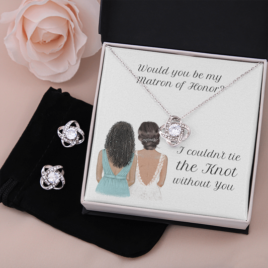 Matron of Honor Knot Necklace